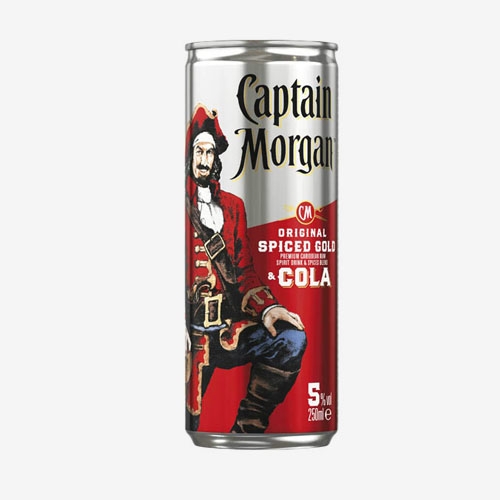 Captain Morgan & Cola 5% - 250 ml