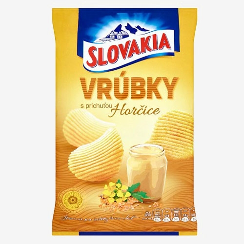 Slovakia Vrúbky s príchuťou horčice 130 g