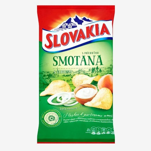 Slovakia Chips smotana a cibuľka 130g