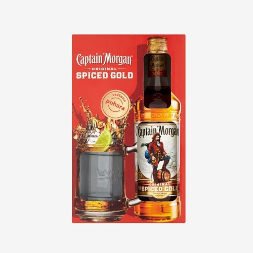 Captain Morgan Spiced 35% - 700 ml + pohár