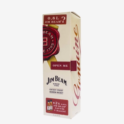 Jim Beam Whisky 40% - 700 ml + 2x50 ml